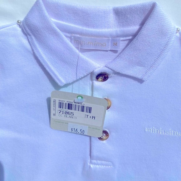 NWT Mini Mimo Unisex Baby One Piece White Medium - Picture 2 of 6